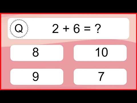 20 Addition Quiz Exercises for Kids