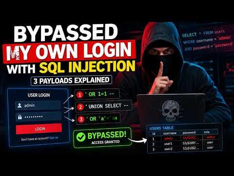 How to Bypass Any Login System Using 3 SQL Injection Payloads