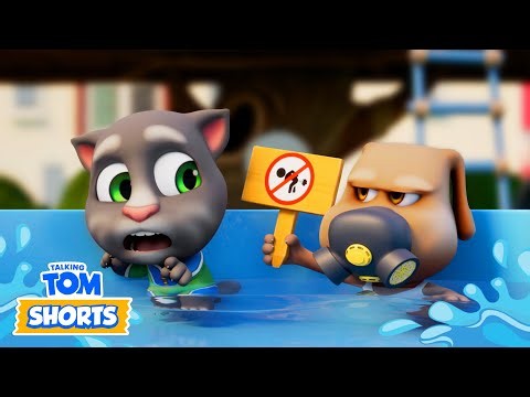 💦 Breaking the Pool Rules | Talking Tom Shorts | Cartoons for Kids