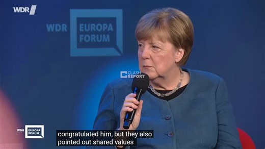 Angela Merkel on Trump’s threat to destroy Iranian civilization:The destruction of a civilization is clearly against international law.