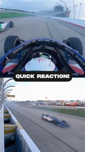 Heads-up move by Santino Ferrucci! 😳 #indycar #racing #santinoferrucci