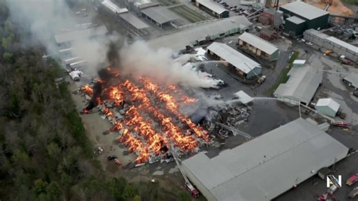 Firefighter killed, 11 injured in lumber mill explosion and massive fire in Maine
