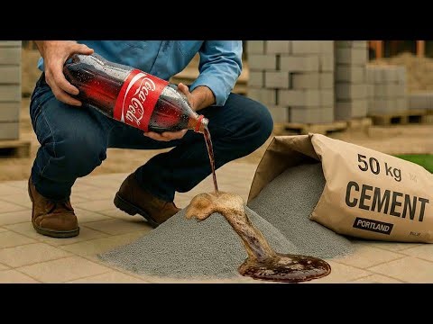 Mix COCA COLA with CEMENT You Will not Believe the Incredible Result 😱 | Creation Tips 9