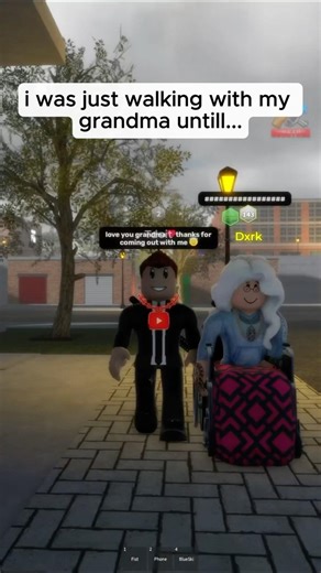 GRANDMA GOT KIDNAPPED in Roblox 😢😱 #roblox #story #robloxshorts #revengestory #kingvon