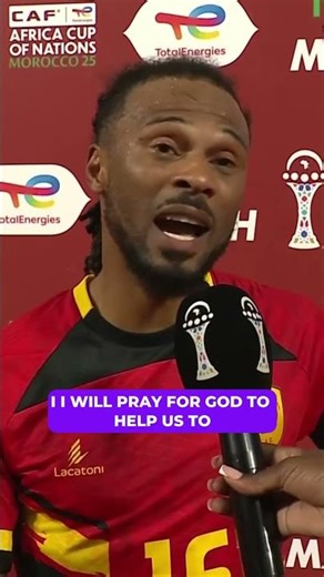 Pure emotion from Angola's captain! #beinAFCON #AFCON2025 #football #shorts
