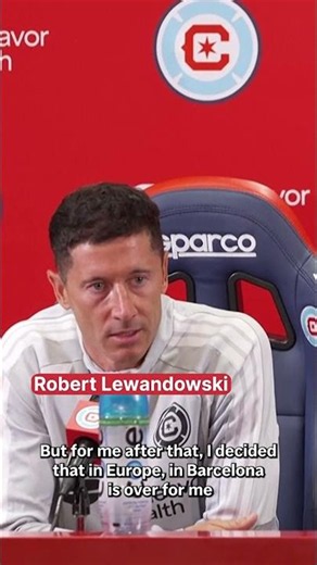Lewandowski reflects on 'difficult decision' to leave Europe at Chicago Fire unveiling.