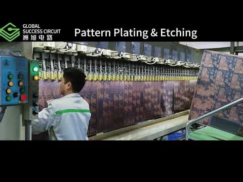 PCB Manufacturing Process 5 - Pattern Plating & Etching