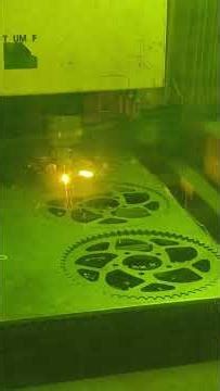 “High Precision Sprocket Laser Cutting ⚙️ So Satisfying!”