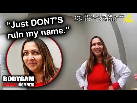 Caught Stealing $300 - Entitled Nurse Tries to Flash Her Badge to Avoid Jail