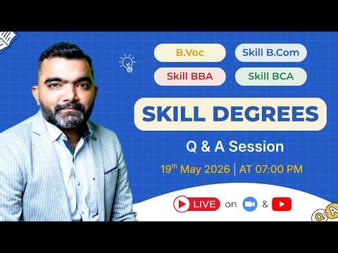 B.Voc & Skill Degree | LIVE Q&A with Pratik joshi