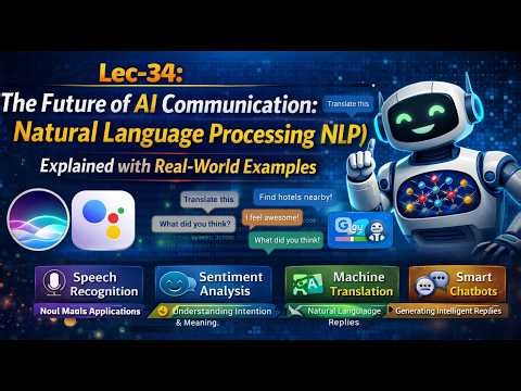 Lec-34: Natural Language Processing Explained | Future of AI Communication with Real-World Examples