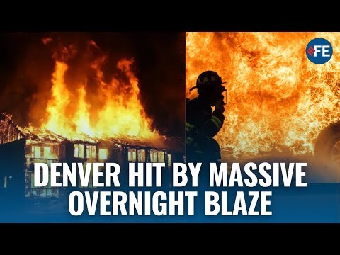 Denver Skyline Lights Up as Massive Fire Rips Through Unfinished Apartment Complex