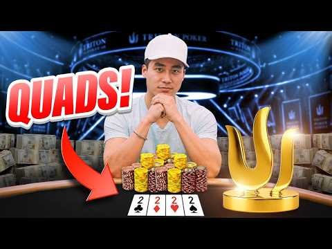 I'm CHIP LEADER and FLOP QUADS for A Triton Trophy!