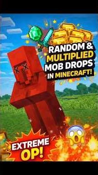 Minecraft me Random & Multiplied Mob Drops Mod Try Kiya! 🤯 (Too OP) #duck