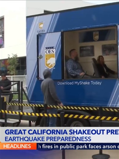 Angelenos are encouraged to try the earthquake simulator ahead of the Great California ShakeOut. #earthquake #quake