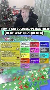 How To Get ANY COLOURED PETAL FAST From Blooms For Beesmas Quests! (Bee Swarm Simulator)