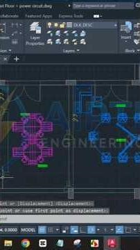 Adding of Sockets & Power Circuits In AutoCAD #electricalengineering #autocad #engineeringstudents