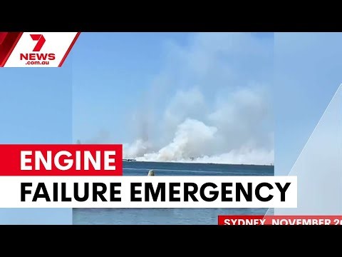 Qantas crew praised for handling engine failure on takeoff | 7NEWS