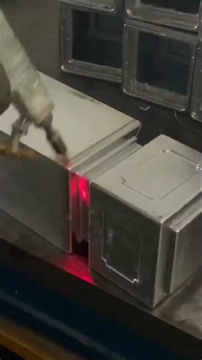 3000watt laser welding for the handrail #metalwelding #welder