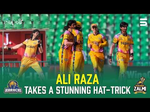 Ali Raza Takes a Stunning Hat-Trick | Karachi Kings vs Peshawar Zalmi | M 32 | HBL PSL 11 | MZB1T