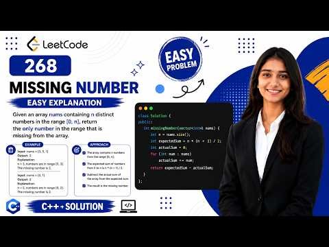 Missing Number Explained Step by Step | LeetCode 268