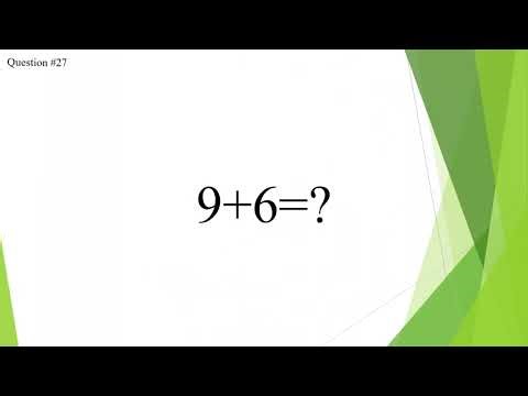 Adding Positive Numbers Practice (Single Digits)