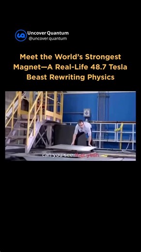 Quantum Computing & Tech ⚛️ on Instagram: "🧲 The World’s Strongest Magnet Is Real — And It’s Bending Physics Itself Hidden inside the National High Magnetic Field Laboratory in the U.S. sits “Little Big Coil”, the most powerful continuous magnetic field ever created by humans — reaching 48.7 tesla, over 1 million times stronger than Earth’s magnetic field. This record-breaking magnet uses a hybrid design, combining superconducting coils with a resistive magnet to push matter into regimes never 