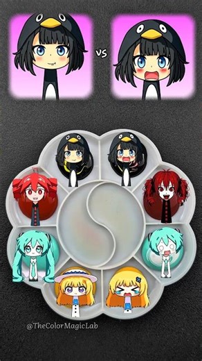 Sprunki OC Squad Color Mixing: Normal ✨ vs Horror ☣️ Who Wins? 🏆 #sprunki #colormixing #kasaneteto