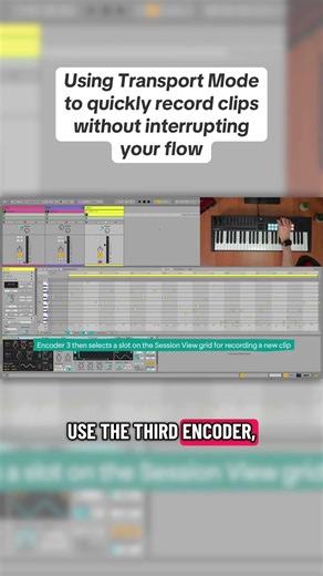 Quickly record a clip on your track to anywhere on the grid