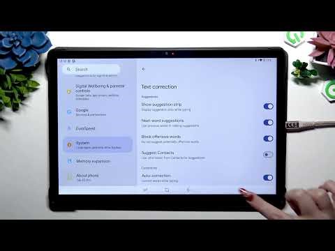 DOOGEE Tab E3 Pro - How to Find Text Correction Options