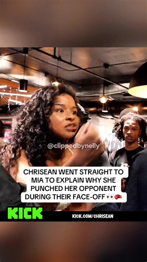 CHRISEAN WENT STRAIGHT TO MIA TO EXPLAIN WHY SHE … HER OPPONENT DURING THEIR FACE-OFF 👀🥊 #chriseanrock #boxing🥊 #mia #punch #FYP
