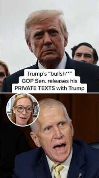 Trump's 'bullsh**': GOP Sen. releases his PRIVATE TEXTS with Trump