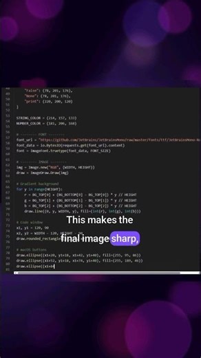 Create VS Code–Style Code Images with Python #python #programming #coding #vscode