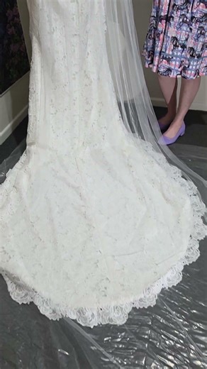 Order 616 Video 4 Lace Wedding Dress With Split