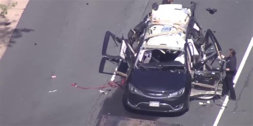 Driver hospitalized after propane tank explodes in vehicle