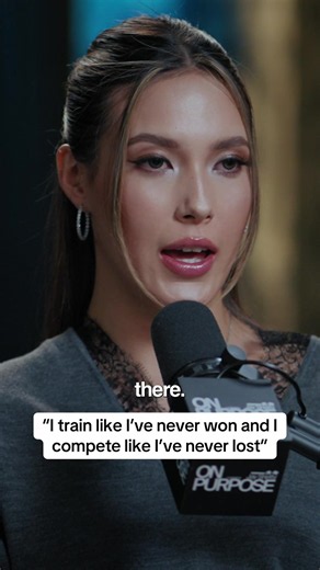 Eileen Gu interview On Purpose Podcast: 'I train like I’ve never won' quote