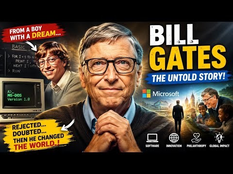 Bill Gates Biography | How He Built Microsoft and Became a Billionaire | The Untold Story