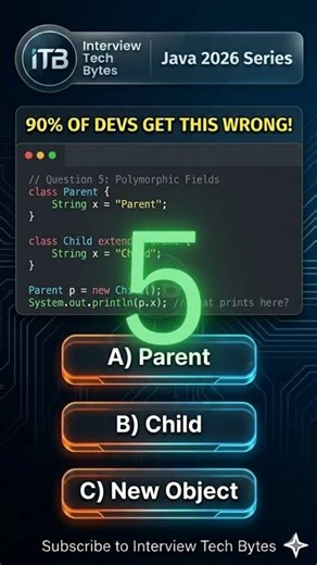 #60 The Variable Trap 90% Fail! 🤯 Java Interview Ep. 5 #java #shorts #coding