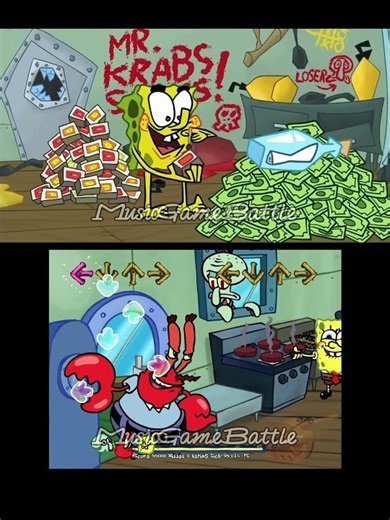 Mr Krabs Angry - Spongebob vs Mr Krabs - Friday Night funkin’ Game #fridaynightfunkingame #spongebob