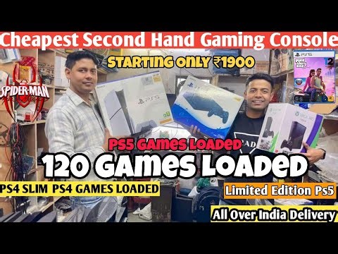 🤯Cheapest Second hand PlayStation Gaming Consoles | PS5 Game Loaded, PSP, PS4 PRO,PS3,PS4 Slim🤩💥