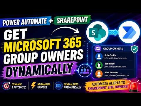 Power Automate + SharePoint | Get Microsoft 365 Group Owners Dynamically | Automate with Copilot