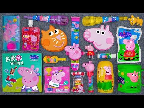 😍 Candy Surprise Egg and Toys • satisfying Peppa Pig ASMR • Yummy cookies and soft drink unpacking