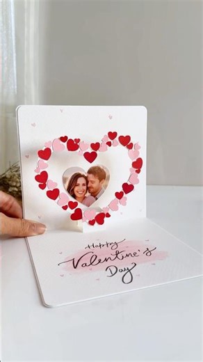 Diy Valentine Day Card #valentinesday #valentinesdaygiftidea #valentinesgiftideas #handmadegift