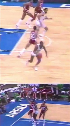 NBA Classic 593 | Allen Leavell Layup From Robert Reid No-Dribble Pass | HOU @ DAL - 3/4/88
