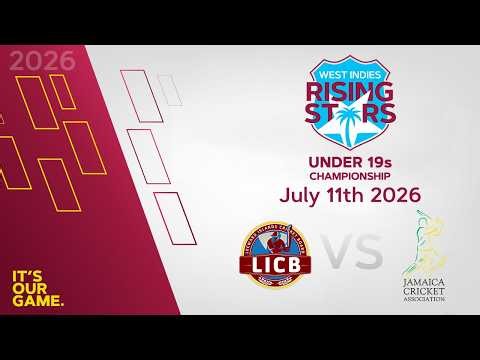 🔴 LIVE Leewards Islands v Jamaica | CWI Men’s Under 19 | 50 Over Championships 2026