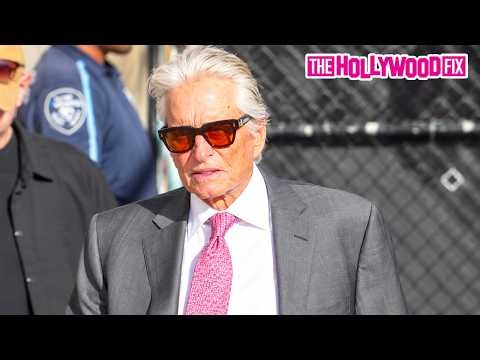 Michael Douglas Promotes His Memoir, One Helluva Ride, At Jimmy Kimmel Live Studios In Hollywood, CA
