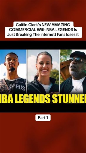 Caitlin Clark new commercial with NBA legends breaks the internet