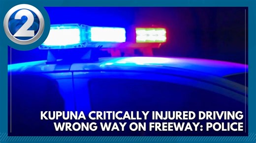Kupuna critically injured driving wrong way on freeway: Police