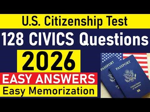 128 civics questions and answers (2025 version) | EASY MEMORIZATION & Repeated Twice