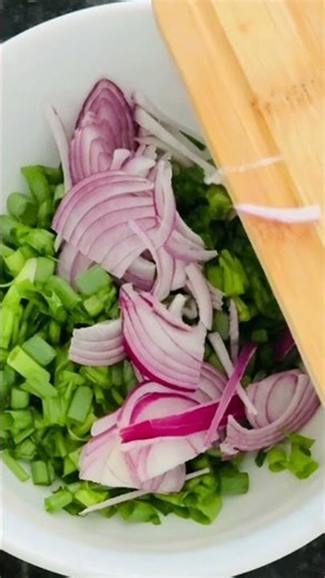 Organic spring onions pakora recipe #pakora#organic#spring onions